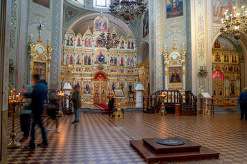 Fototapeta na wymiar Inside the Sviyazhsk mail monastery