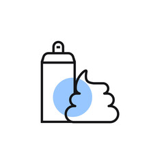 hair foam icon vector modern design