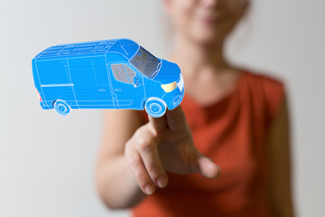 logistics and delivery concept digital  3d.