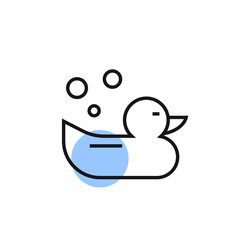 rubber duck icon vector modern design