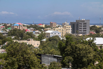 Fototapeta na wymiar View of Mogadishu, Mogadishu is the capital city of Somalia 