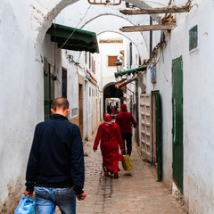 Obraz na płótnie Canvas Street scene in the medina of Tetouan, Morocco 