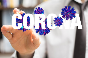 Coronavirus abstract background. Medical Genetics Bacteriological Microorganism..