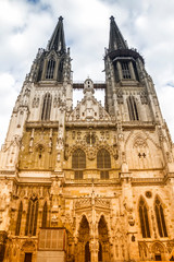 REGENSBURG,BAVARIA, Germany : Dom St. Peter, the Cathedral of Regensburg in Bavaria, Germany