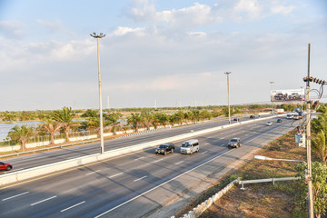 Fototapeta premium driving on the road