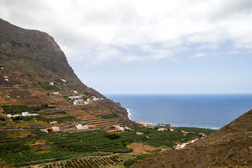 Canary Islands terraced landscape