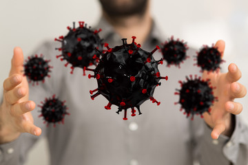 Corona Virus Healthcare Concept. Coronavirus protection Pandemic Sars Fever.