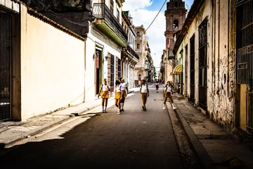 Fotobehang Street view, Havana, Cuba © Jean-Luc Assor