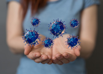 Corona Virus Healthcare Concept. Coronavirus protection Pandemic Sars Fever.