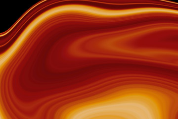 Orange abstract background with waves.