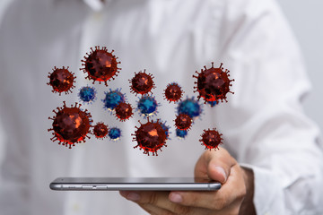 a Concept of 3d virus quarantine.