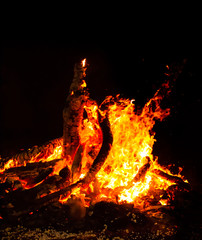 Fototapeta na wymiar fire in the fireplace, Holi, Holika dahan, burning holika, holicampfire, holika campfire, holifestival, festival of holi, color, colorful, Indian festival holi, 