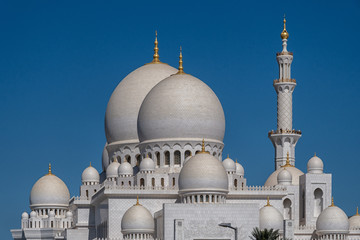 Fototapeta na wymiar The Sheikh Zayed Mosque in Abu Dhabi