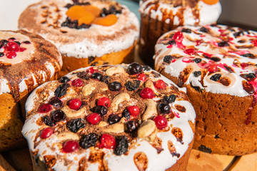 Easter festive tasty cakes paskha