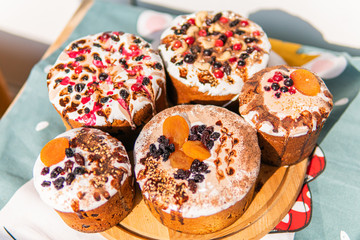 Easter festive tasty cakes paskha