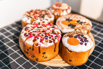 Easter festive tasty cakes paskha