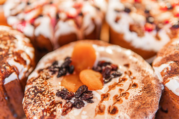Easter festive tasty cakes paskha