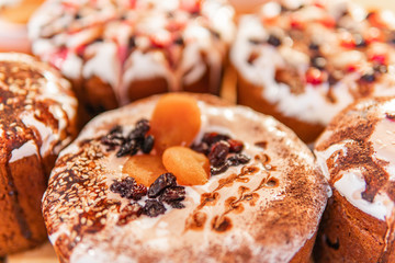 Easter festive tasty cakes paskha