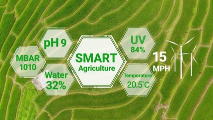 Smart digital agriculture technology by futuristic sensor data collection management by artificial...