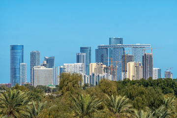 The impressive Abu Dhabi skyline