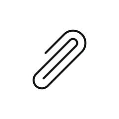 Obraz premium paperclip icon isolated on white background