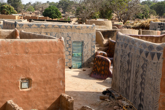 Village of Tiebele in rural Burkina Faso