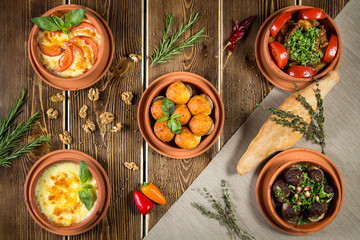 Table with food