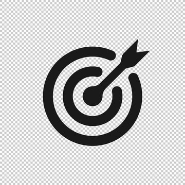Target business icon concept. Vector illustration EPS 10