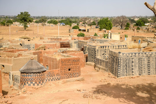 Village of Tiebele in rural Burkina Faso