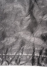 Piece of black leather