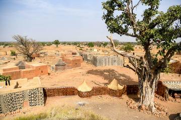 Village of Tiebele in rural Burkina Faso