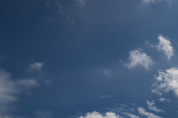 Blue sky with cloud for text space background 