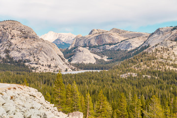 Views from Olmsted Point of the natural environment of Yosemite National Park, California, USA