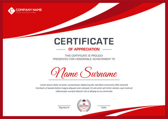 new modern certificate for corporate companies and all types business and other sectors