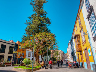 Street of San Cristóbal de La Laguna. Tenerifa Island.