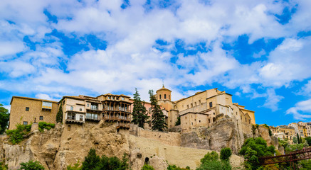 Fototapeta na wymiar Fotografia de casas cogadas en Cuenca