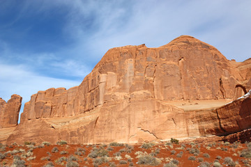 Rock formations in the Arches national Park, Utah	