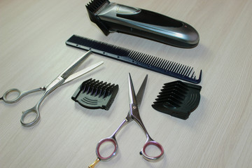 hairdressing scissors with comb