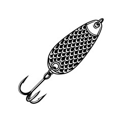 Fishing spoon vintage concept