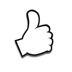 Thumbs up icon vector illustration[like mark]