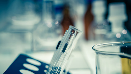 Testing Tubes In Science Laboratory 