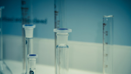 Testing Tubes In Science Laboratory 