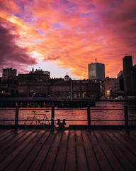 Fototapeta na wymiar Sunset in Newcastle UK 