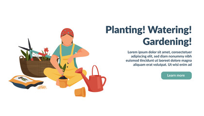 Growing Plant Gardening Background