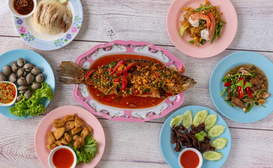 Thai Food Mixed Dishes 