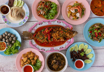 Thai Food Mixed Dishes 