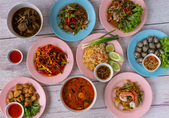 Thai Food Mixed Dishes 