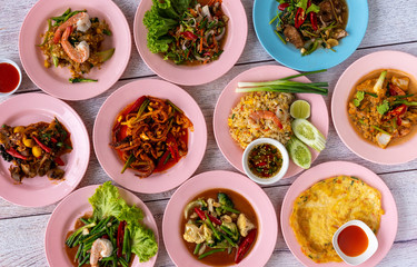 Thai Food Mixed Dishes 