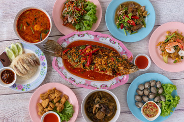Thai Food Mixed Dishes 