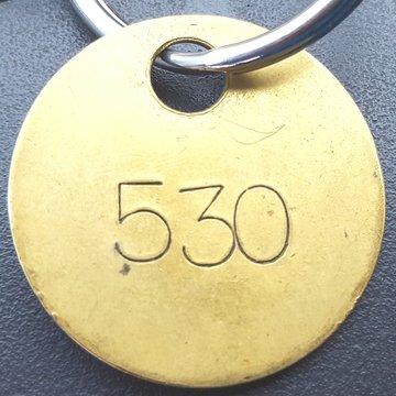 Close-up Of Key Ring With Number 530